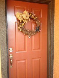 Autumn door wreath