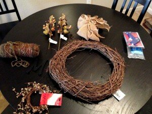 fall wreath materials